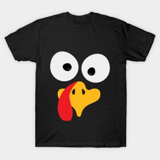 Thanksgiving Turkey Face T-Shirt